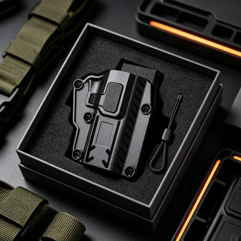 Clip‑On Waist Universal Toy Pouch With Pull‑String Release Switch Multi‑Size Compatible Storage Holder For Toy Model Handgun