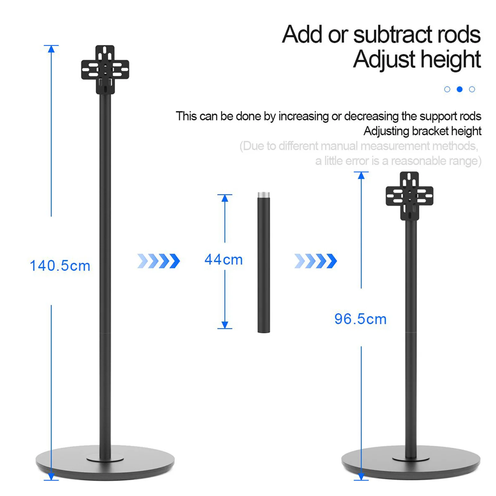 Imagem -05 - Universal Hooked Steel Stand para Luzes Publicitárias 3d Holográfico Fan Stand Elevação Destacável Suporte Móvel para Exibição