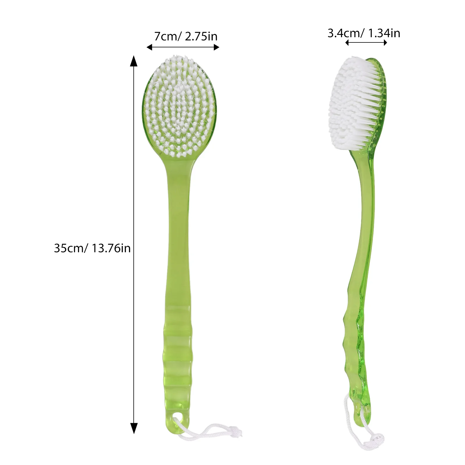 1 Buah Sikat Mandi Premium Bahan Tebal Alat Perawatan Kulit Bersih Mendalam Gagang Panjang Penggosok Tubuh untuk Mandi Pengelupas Kulit di Kamar Mandi