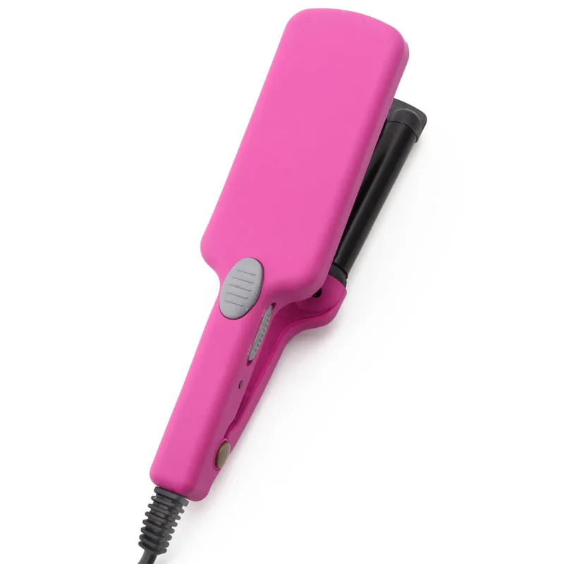 652F Mini Ceramic Hair Crimper Curler Curling Iron Tong Waving Wand Roller Salon