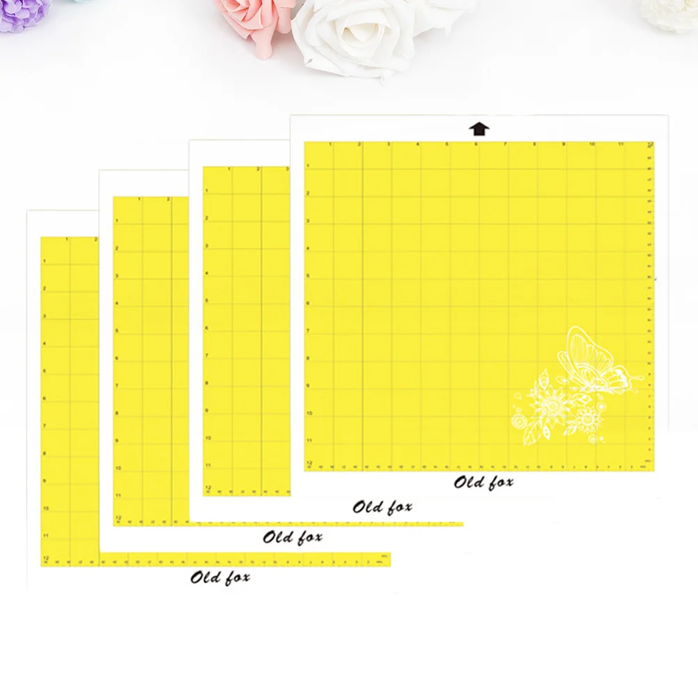 4 قطعة الحصير قسط بولي كلوريد الفينيل الشفاء الذاتي عدم الانزلاق مرنة قطع الراسمة آلة حصيرة للخياطة ورقة نحت المشاريع الحرفية