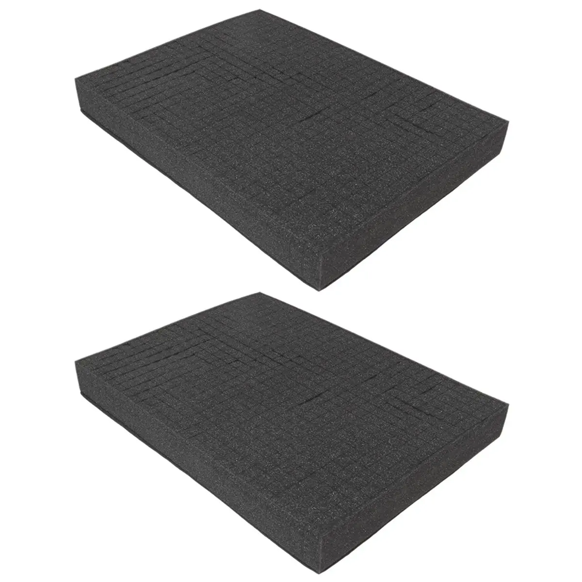 Y17A Grid Foam Cube-Foam, 2 Pieces 400x300x50mm/2 Pieces 400x300x10mm, Tool Box Camera Case Foam, Case Insert,Tool