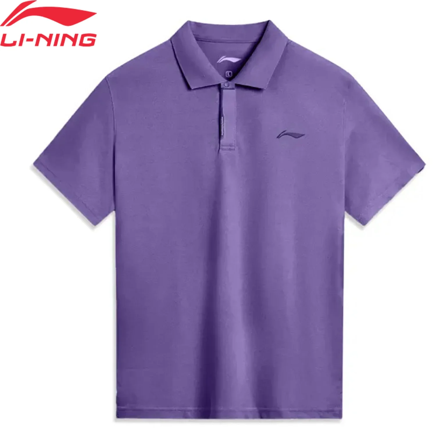 

Мужские тренировочные рубашки-поло Li-Ning AT DRY FREEZE, 100% хлопок, свободный крой, дышащие, удобные, повседневные спортивные футболки с подкладкой APLV537