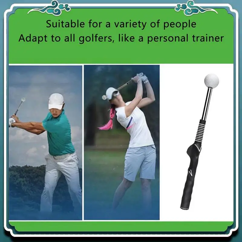 

Reliable 2X Golf Swing Practice Stick Telescopic Golf Swing Trainer Swing Master Training Aid Golf Practice Posture Corrector