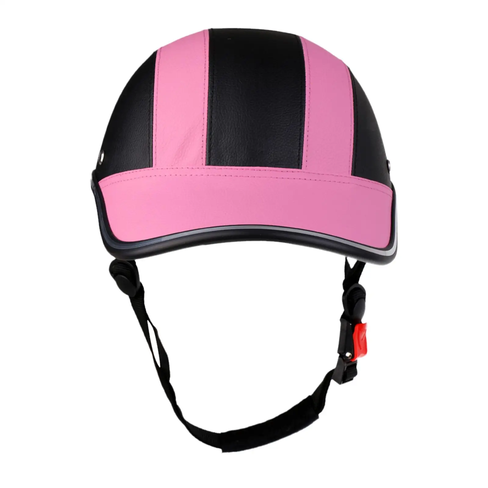 Motorcycle Helmet Horse Riding Cycling Baseball Cap Style Protective Hat Foam Padding PU Helmet Anti- Visor