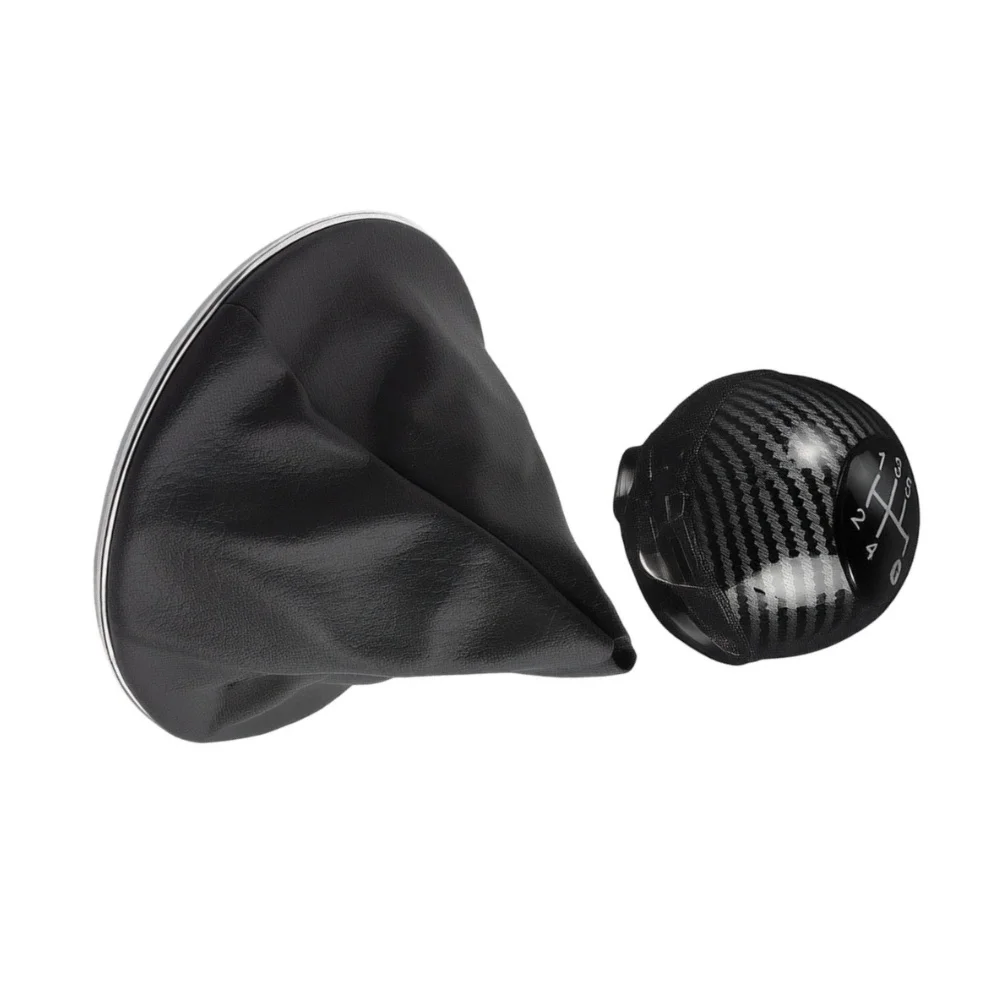 5-Speed for shifter Carbon Fiber for shifter For Car Modification Gaiter Boot Metal Components Plastic for shifter For Fiat 500