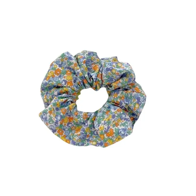 10Pcs Small Fresh Crushed Lattice Hair Band Fashion Cloth Tie Hair Elastic Band Mori Girl Department Cute Headdress