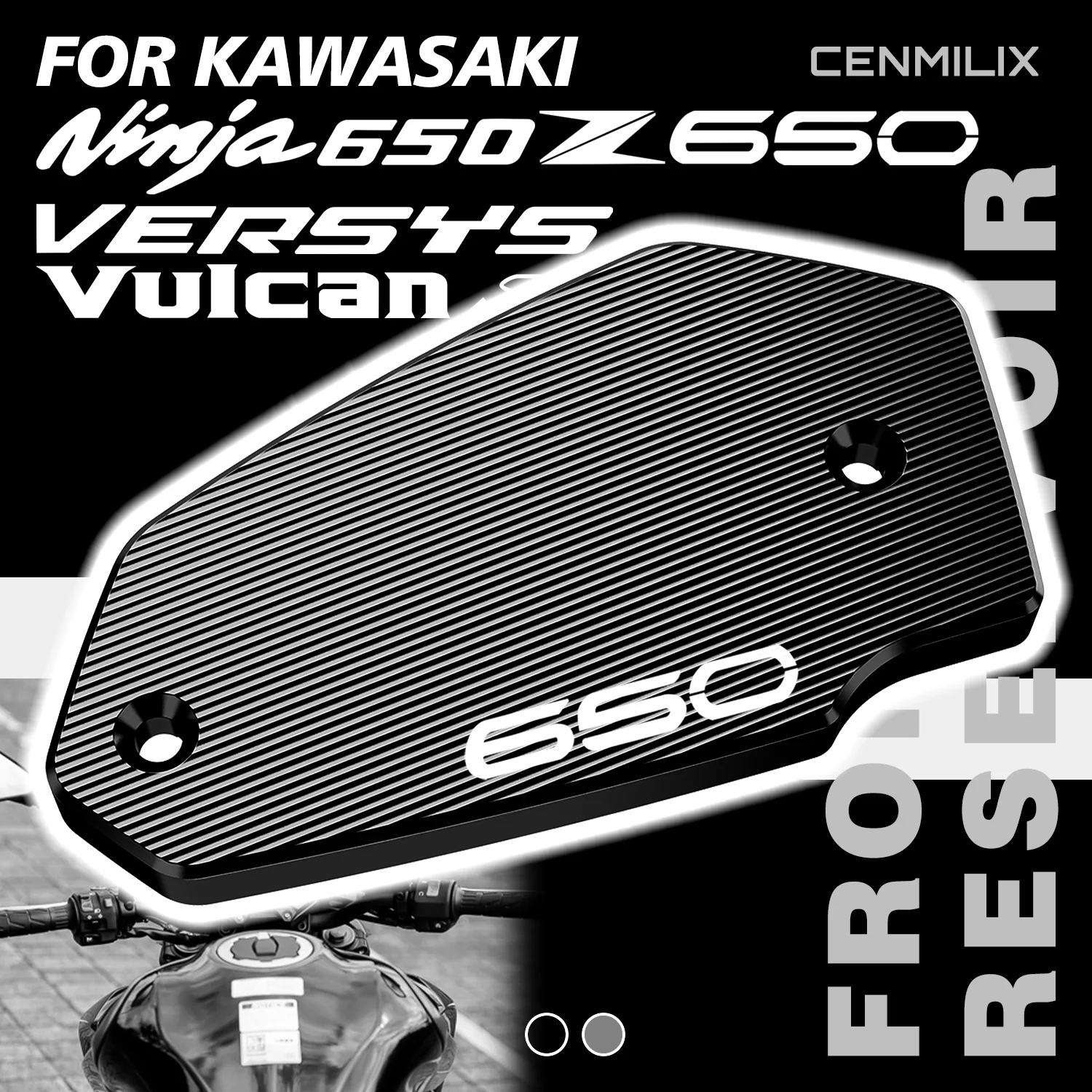 

Для KAWASAKI Z650 Z 650RS NINJA650 VERSYS650 VULCANS650 2017-2024 аксессуары передняя крышка бачка тормозной жидкости крышка маслозаливной горловины