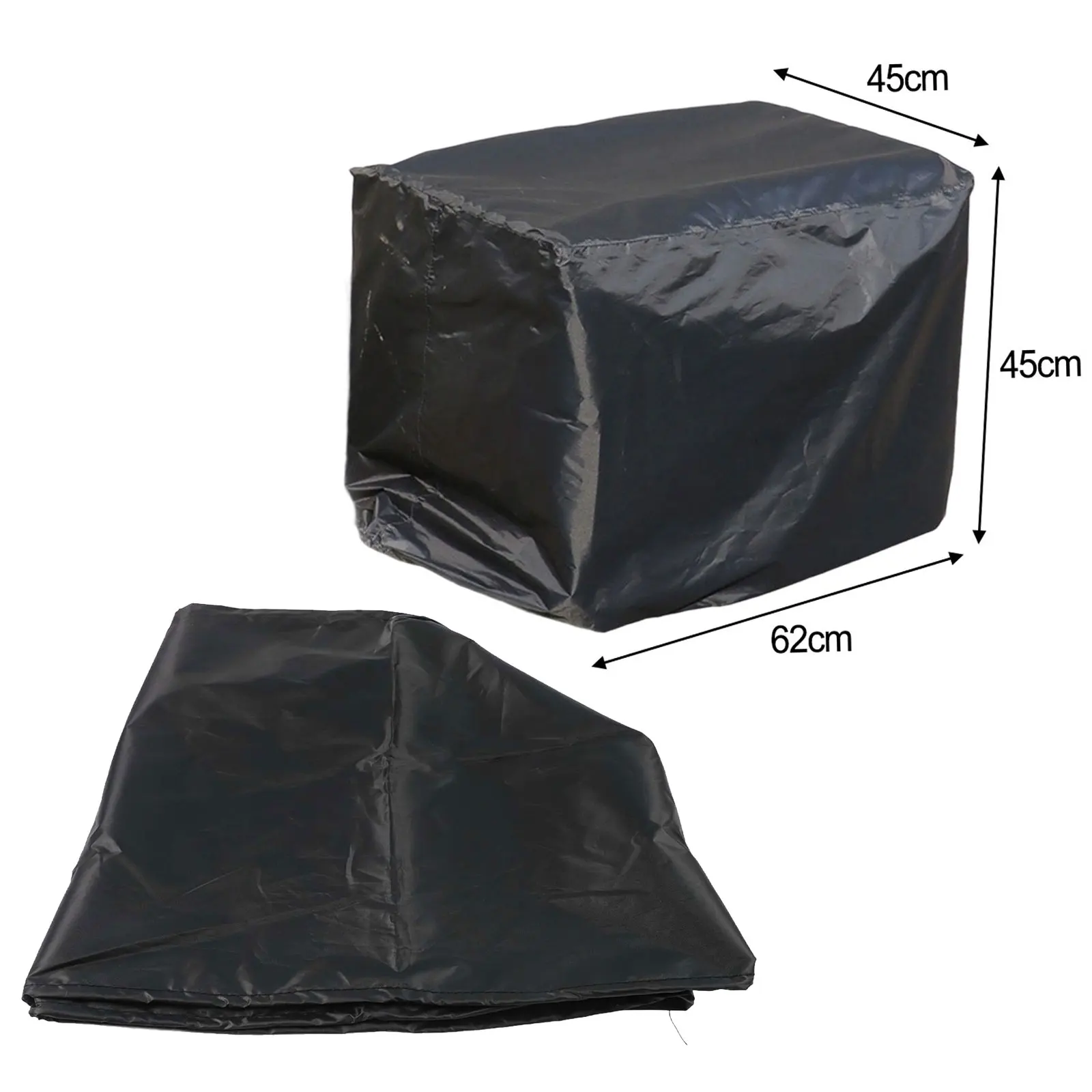 Machine Protection Cover Portable Generator Cover 62*45*45cm Outdoor Protection UV-resistant Secure Drawstring Closure