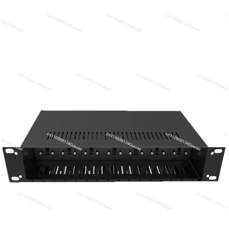 2U-14 Slot Fiber Optic Transceiver Power Rack Plug-in Transceiver Management Power Box Rack