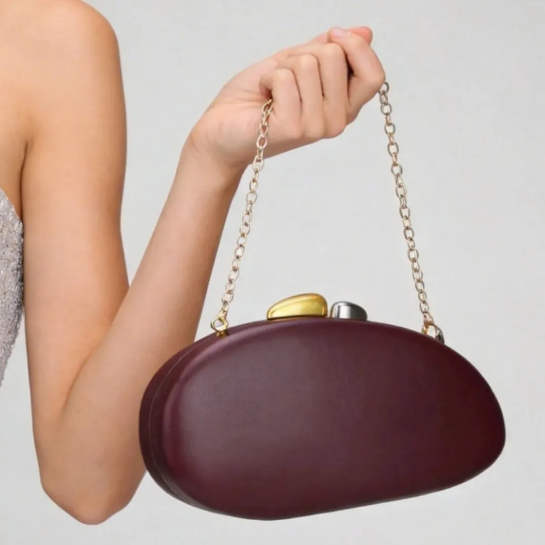2026 women's new shoulder oblique span bag DingTalk special-shaped styling bag dinner clutch bag