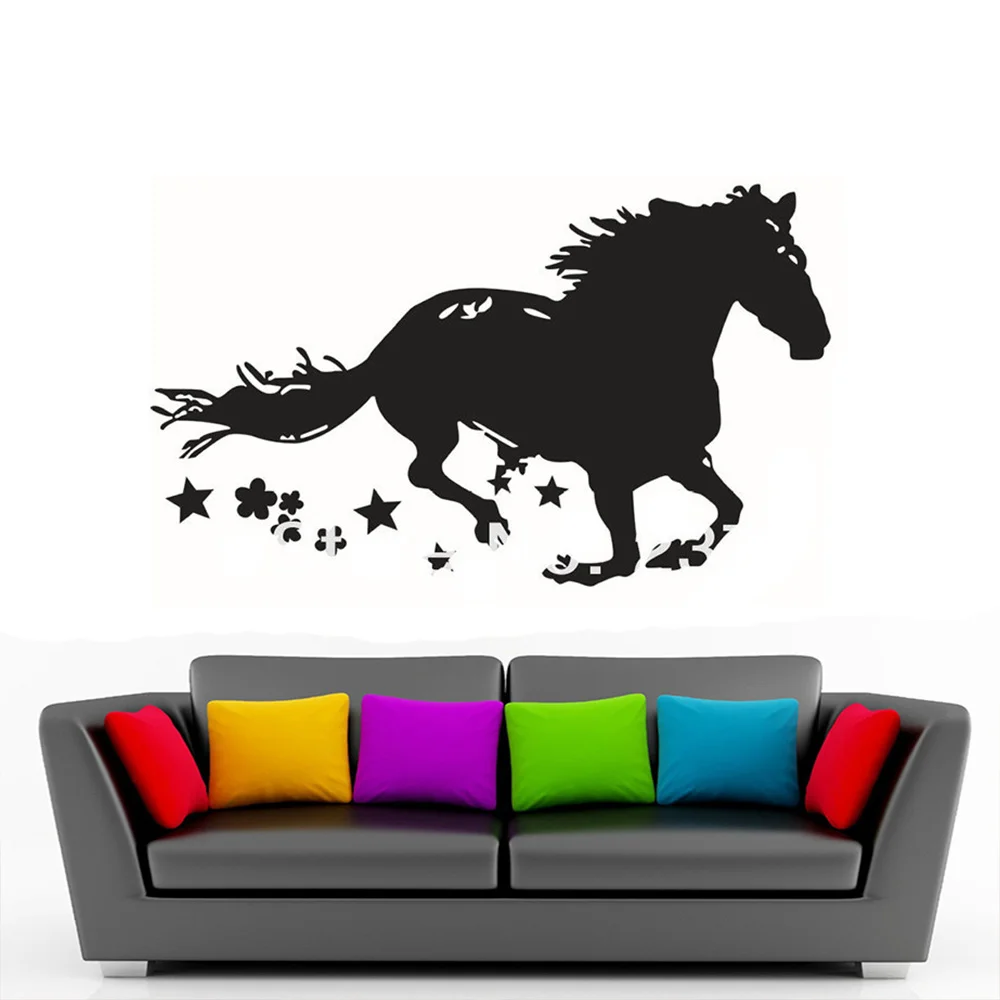 Large Horse Wall Stickers, Home Decor, Nursery TV, Sofa Background, 2 Sizes