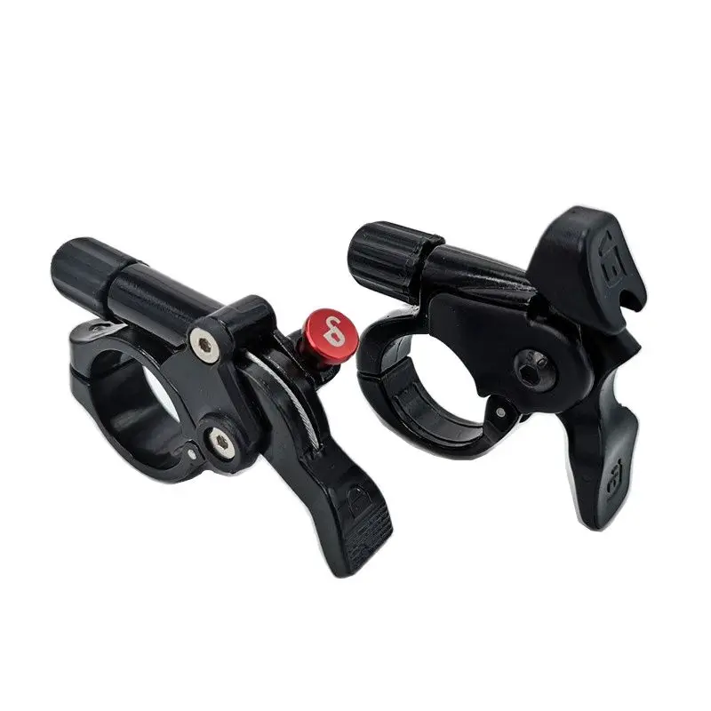 Mtb Bike Suspension Fork Lock Shock Absorber Stem Remote Lockout Lever Wire Control Handlebar Key Switch Push Button Bicycle