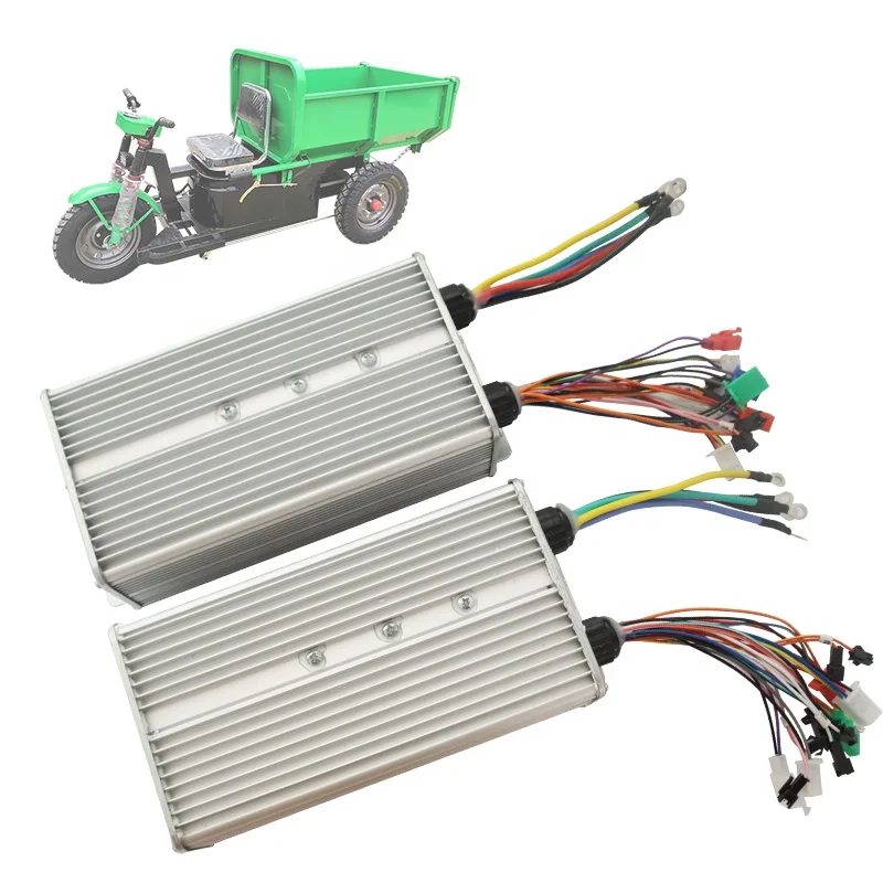 48-60V Intelligent 18GS Dual-mode N Gear DC BL square Wave Controller Special Controller for Electric Tricycle Engineering