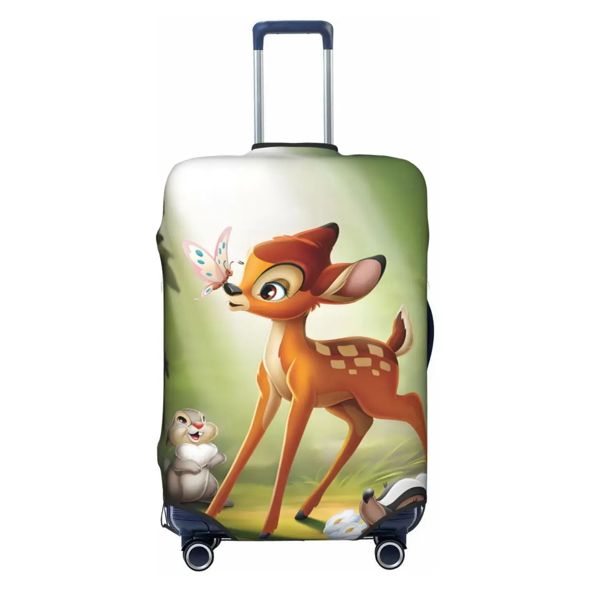 

Custom Bambi Cartoons Luggage Cover Protector Cute Comic Travel Suitcase Protective Cover for 18-32 Inch