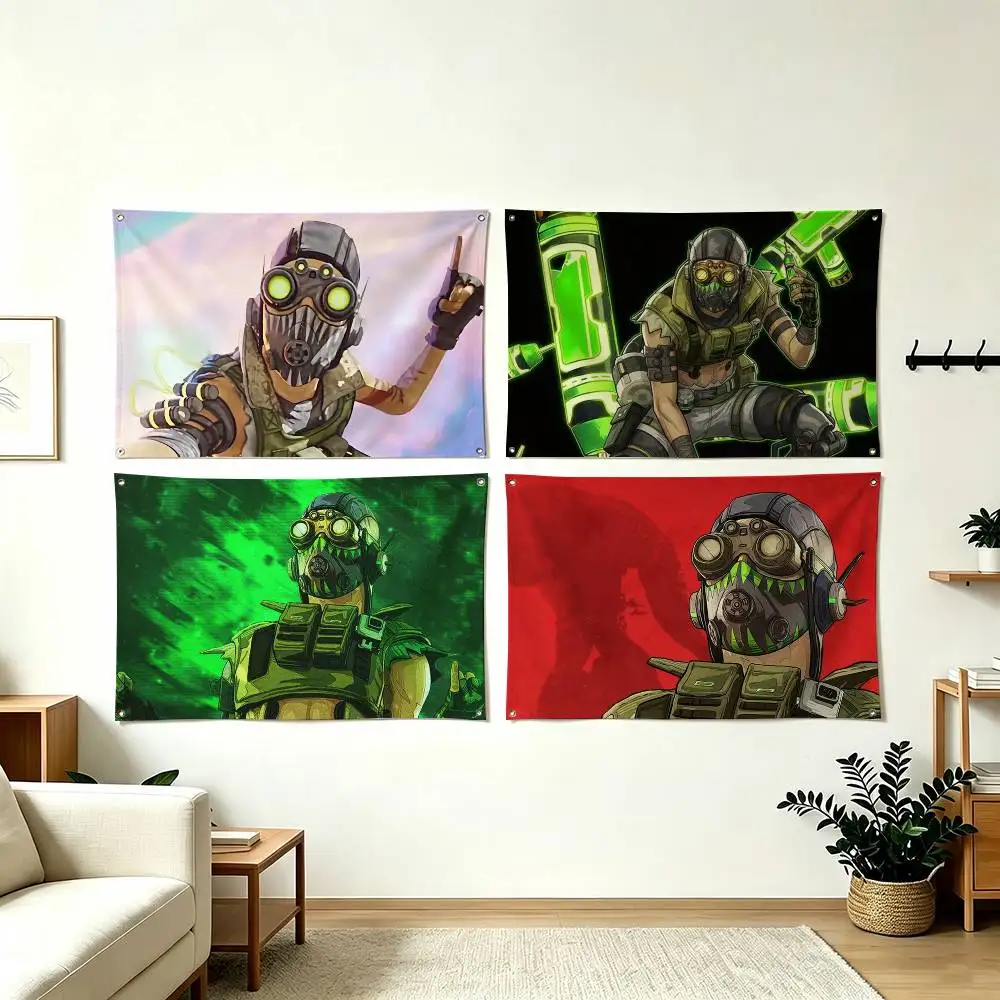 A-Apex Legends Octane Game Flag Suitable For Party Club Outdoor Interior Wall Decoration Banner Fans Gift
