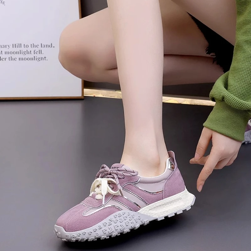 

2025 popular thick soled height increasing casual sports Forrest Gump women's shoes Dexin shoes