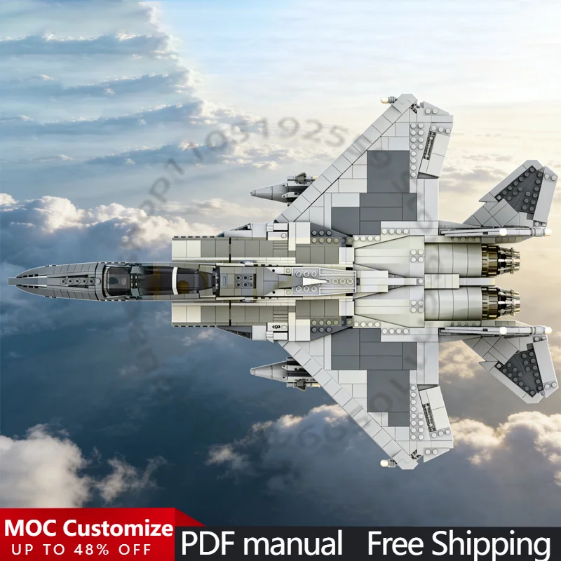 

Набор для сборки F-15C/E из серии War, 1712 деталей, модульный конструктор MOC, креативный дизайн, развивающая игрушка для детей, популярный подарок на праздники, DIY
