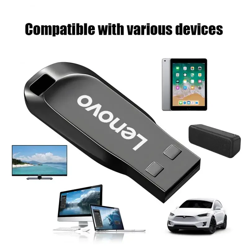 Lenovo 2TB USB Flash Drive Usb 3.0 High Speed 1TB 512GB 3.0 Pendrive USB Interface Flash Memory Stick 128GB For Phone Laptop PC