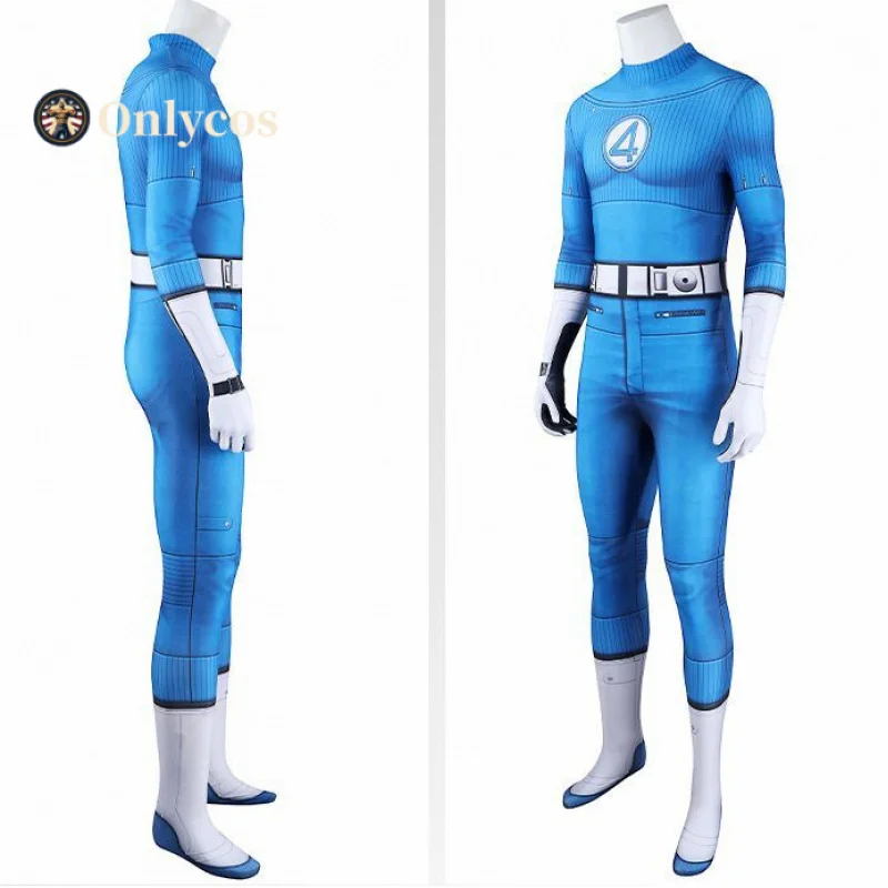 أزياء رائعة أربعة السيد الرائعة التأثيرية بدلة ريد ريتشاردز ملابس خارقة بدلة حفلات الهالوين كرنفال COSFun