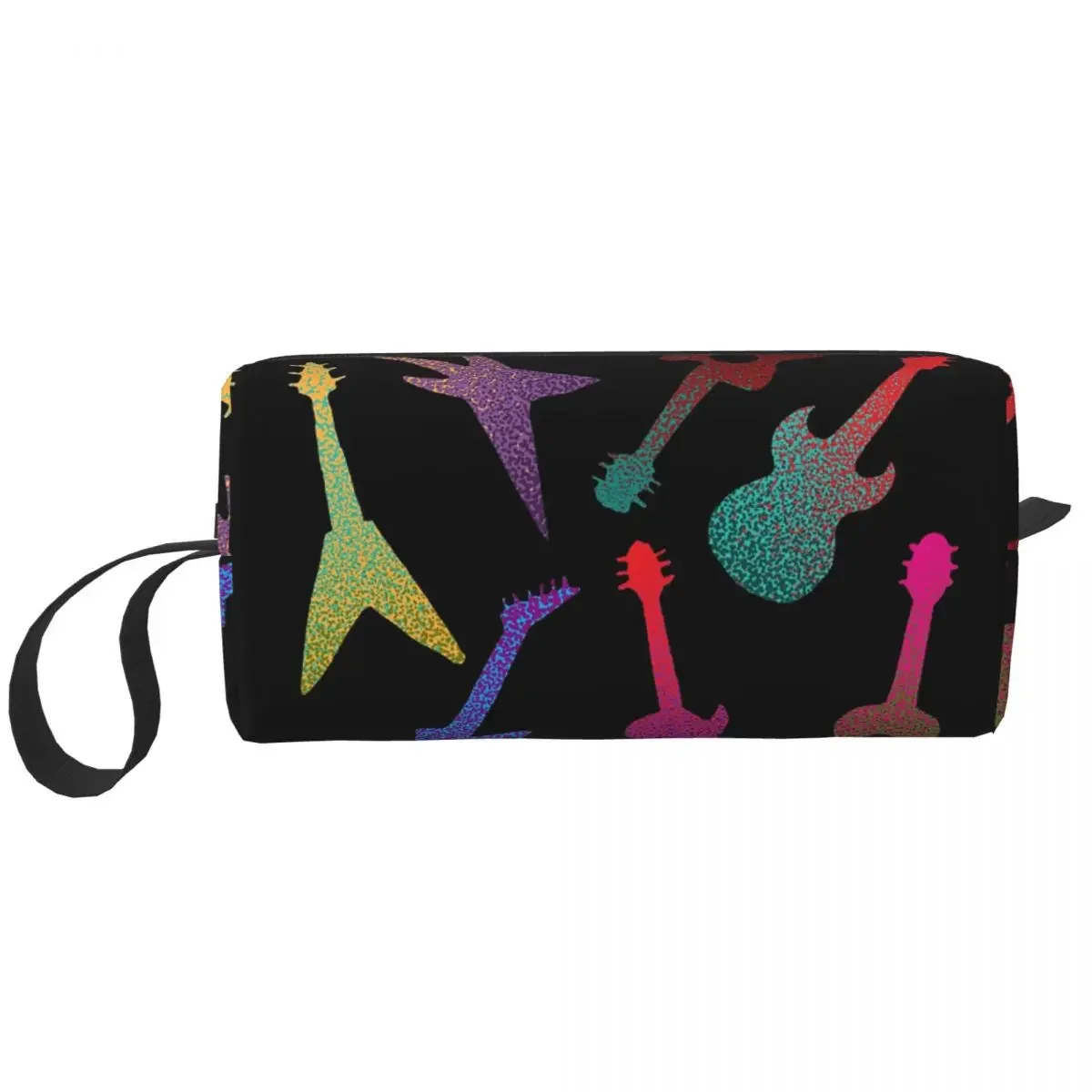 

Guitars Makeup Bag Cosmetic Organizer Storage Dopp Kit Toiletry Cosmetic Bag for Women Beauty Travel Pencil Case