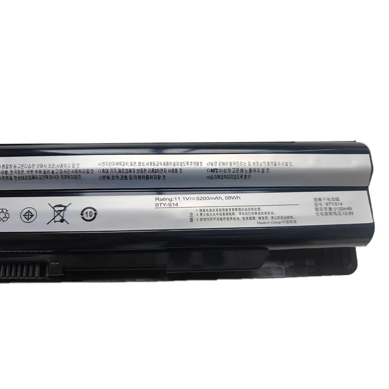 BTY-S14 استبدال بطارية الكمبيوتر المحمول ل MSI GE60 GE70 CR650 FR600 E1315 E1312 FR700 FX700 FX603 MS-16 BTY-S15 Bateria 11.1V 58Wh