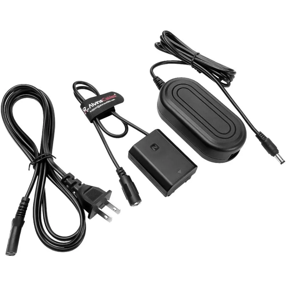 

Alvin’s Cables NP-FZ100 Dummy Battery AC Power Adapter Charger Kit for Sony FX3 FX30 a7III a7IV a7C II a7C a6700 a6600 a7R V a7R