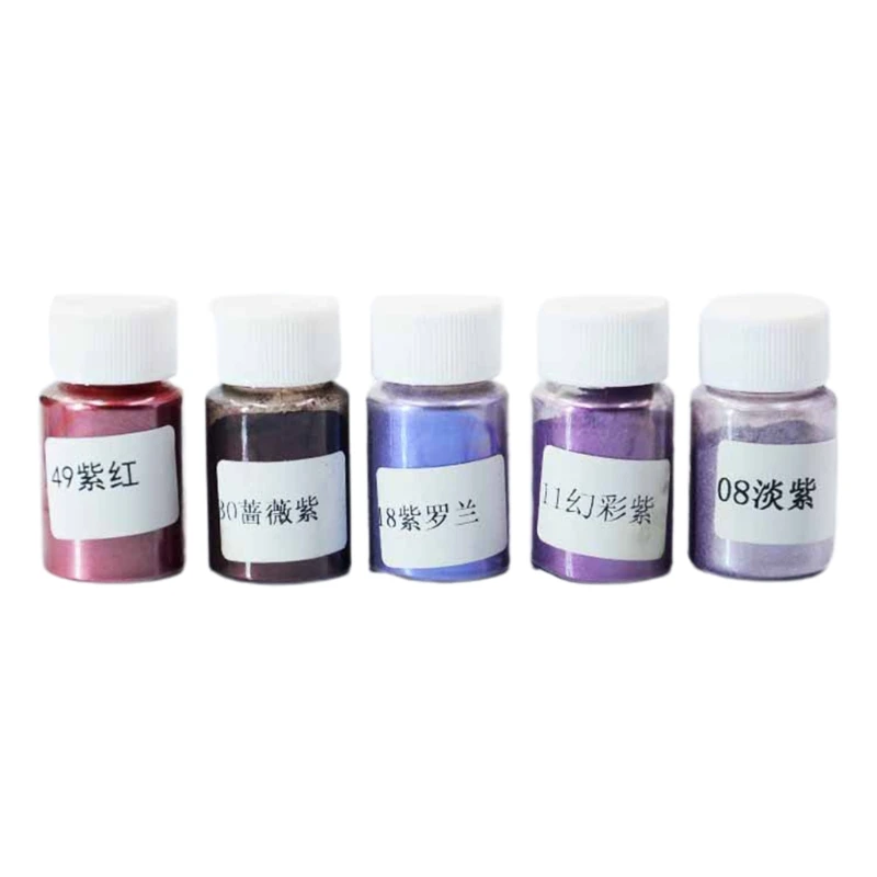 1Set Epoxy Resin Natural Mica Mineral Powder Cosmetic Grade Pearlescent Pigment Drop Shipping