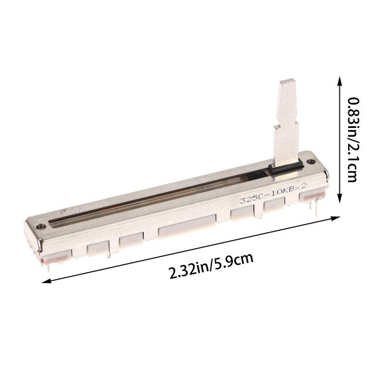 RS45 시리즈 스트레이트 슬립 전위차계 피치 템포 페이더, 10KB × 2 DCV1024, 총 길이 60mm, DDJ-SB DDJ-SB2 DDJ-SB3 DDJ-400, 1 개