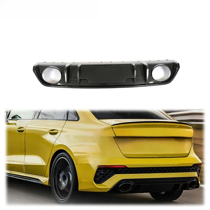 High Quality Dry Carbon Fiber Rear Bumper Diffuser Lip Spoiler for RS3 8Y Sedan 2022UP
