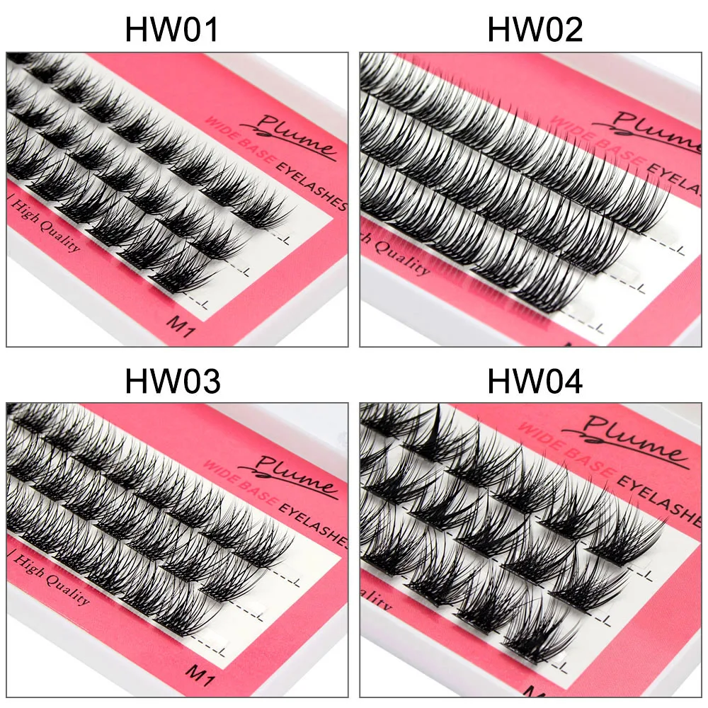 Moonlily 3D Silk Lash Extensions Loose Segmented DIY Cluster False Lashes Super Soft Natural Style Personal Makeup Ciliary