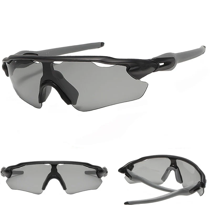 Gafas de sol deportivas para hombre, lentes de sol masculinas con diseño antideslumbrante, espejo, medio marco, para conducir, UV400