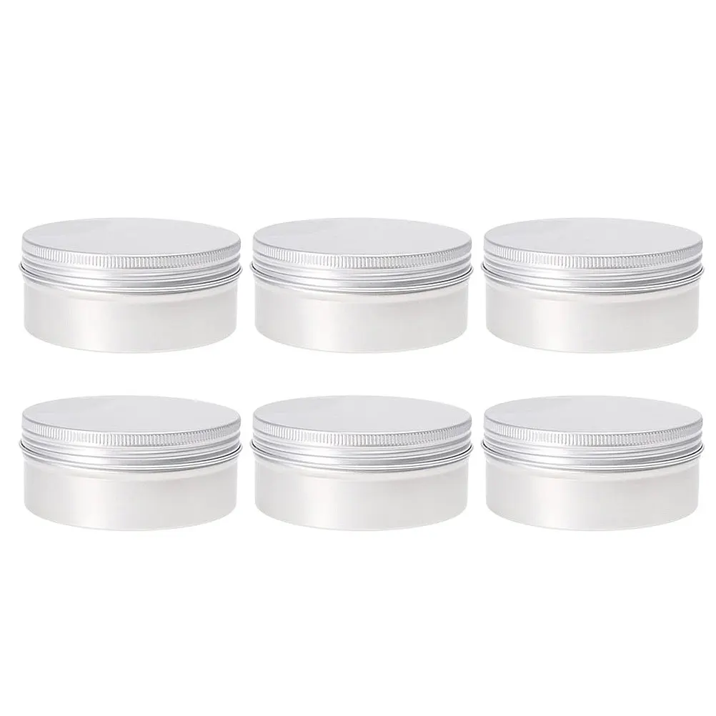 10Pcs 100Ml Aluminum Travel Cream Box Portable Leak Proof Cosmetics Divider Container for Eye Facial Cream Makeup Box