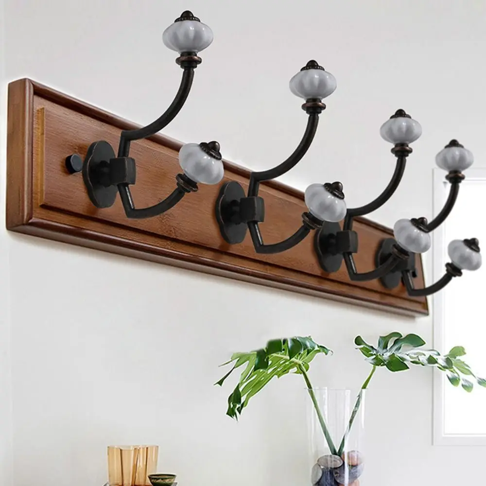 European Style Retro Design Coat Hook Rust Proof Zinc Alloy Decorative Wall Hook Antique Decorative Bathroom Hanger Coat Rack