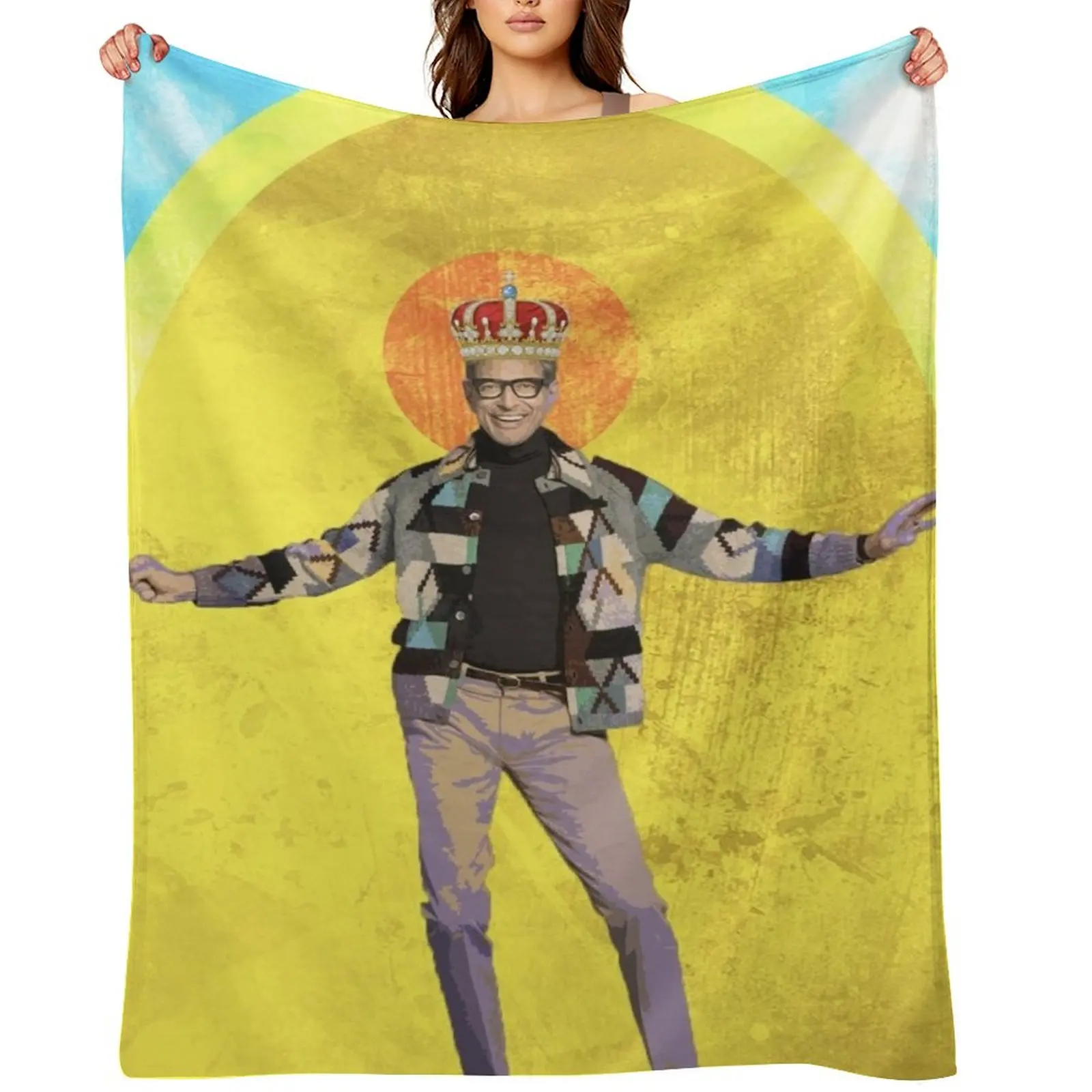 

Holy Jeff Goldblum Throw Blanket Hair Luxury St christmas decoration Custom Blankets