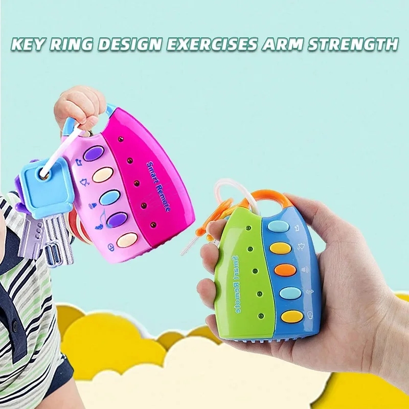 Baby Toy Musical Car Key Vocal Smart Remote Car Voices Pretend Play Educational Toys For Children Baby Music Toys