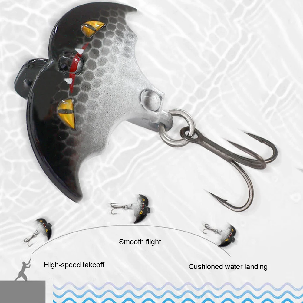 5 قطعة/صندوق الطعم الاصطناعي بيونيك الخفافيش الطعوم سويم الطعوم الصلبة الصيد الطعوم الصيد والعتاد ل باس