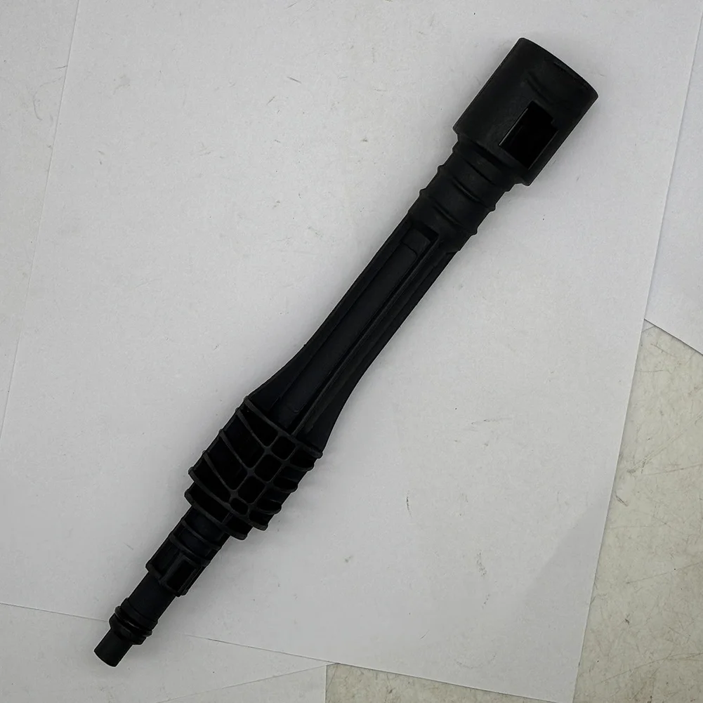 Black Plastic Car Washer Extension Rod Nozzle 258mm Length Accessory For Auto Cleaning Machine Easy Install Spray Wand Tool