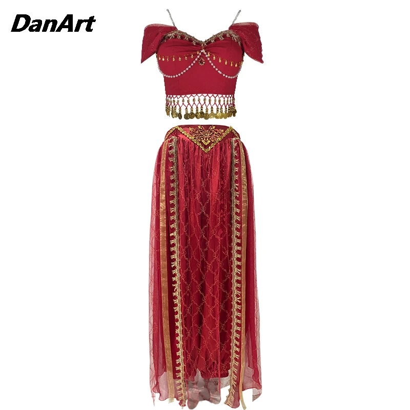 New China Dunhuang Feitian Dance Costume Set Women Western Regions Princess  Ancient Clothing Indian Desert Performance Costume