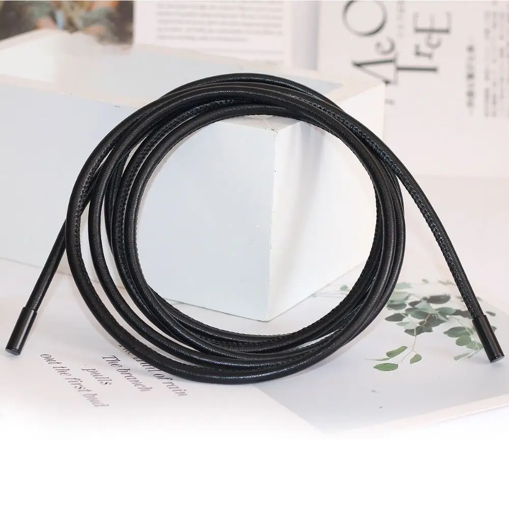 

Fashion Non-hole Round Rope Belt Waist Chain Solid Color Sweater Strap Waist Band Women