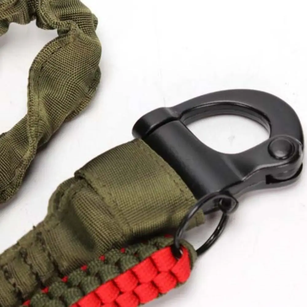 Quick Release Climbing Protect Sling Metal Buckle Bungee Strap Safety Lanyard 55cm Drawstring Outdoor Nylon Rope Camping Hiking