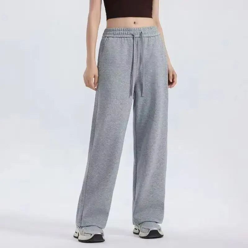 

New Korean-style sports pants for men and women, running pants, loose and casual sports pants for spring and summer, straight-cu