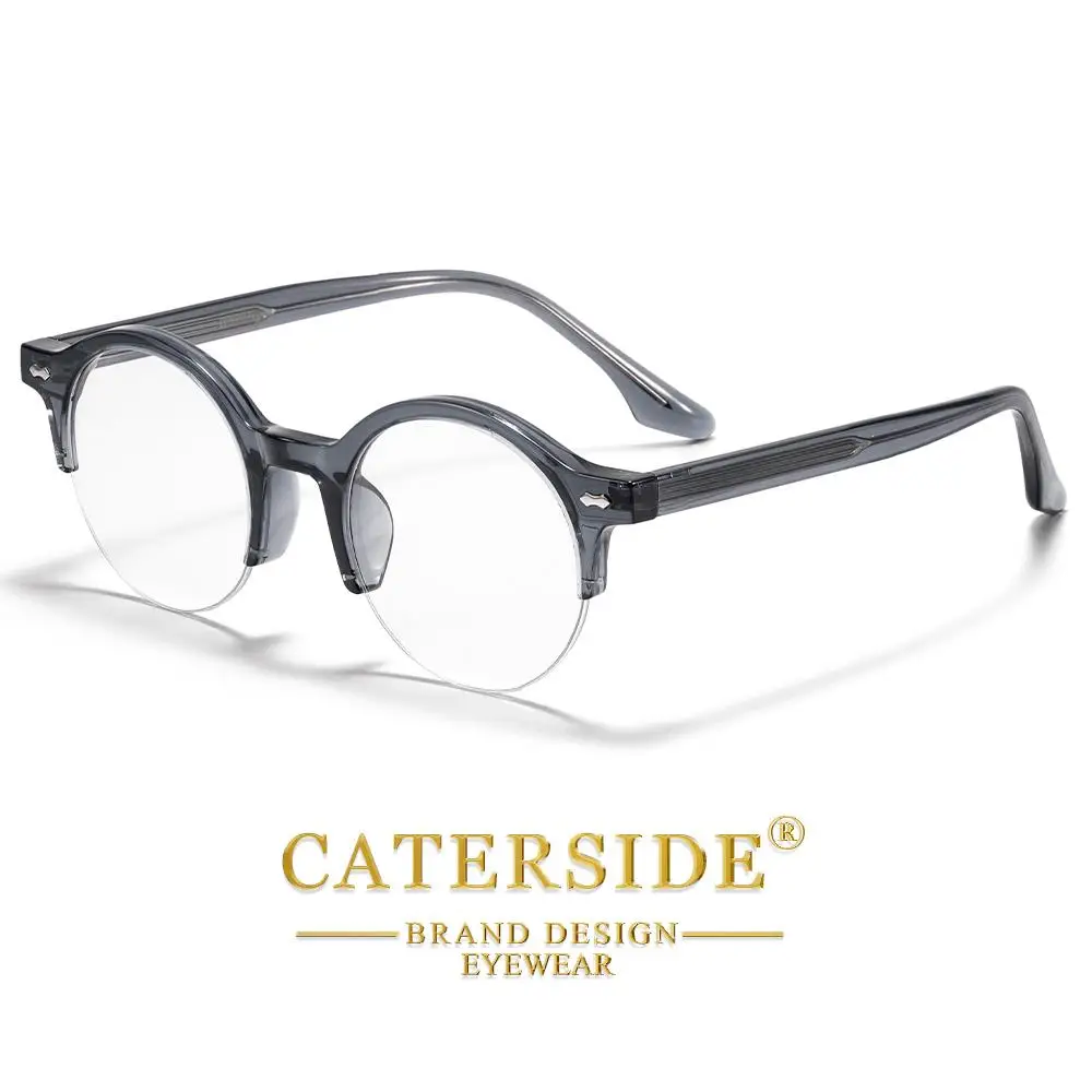 CATERSIDE Unisex Anti-Blaulicht-Brille Tr-90 Halbrahmen-Brillengestell Business Freizeit Computer Blaulicht-Schutzbrille – Detail 10