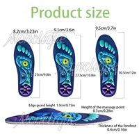 Semelles intérieures d'acupression de thérapie magnétique médicale, Massage des pieds, perte de poids, amincissante, Anti-fatigue, soins de santé, coussinets de chaussures de sport 3