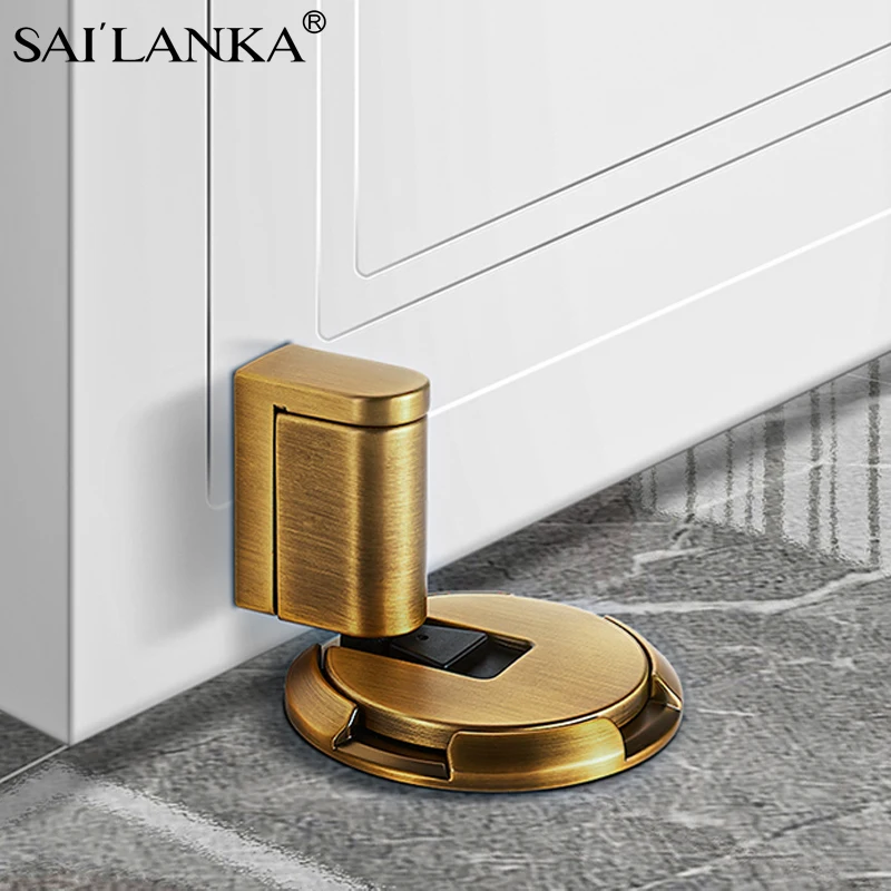 SAILANKA Mechanical Door Stop Heavy Duty Magnetic Door Stopper Adjustable Door Holder Non-punch Sticker Furniture Hardware