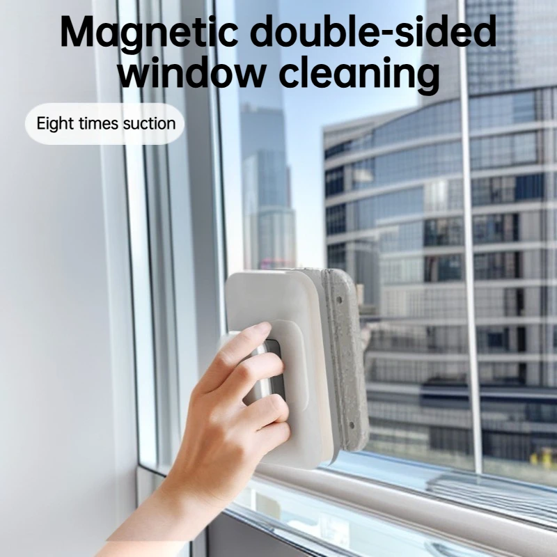 Household Glass Cleaning Tool Magnetic Window Cleaner with Safety Rope Double Cleaner Glass Brush Window Cleaning Tools