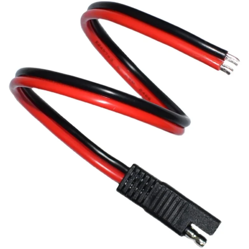 Cable de extensión de un solo cabezal SAE DIY, Cable de extensión de un solo extremo, 18awg, 14AWG, 12AWG, 10AWG, 15CM, 30CM, para Panel Solar de automóvil