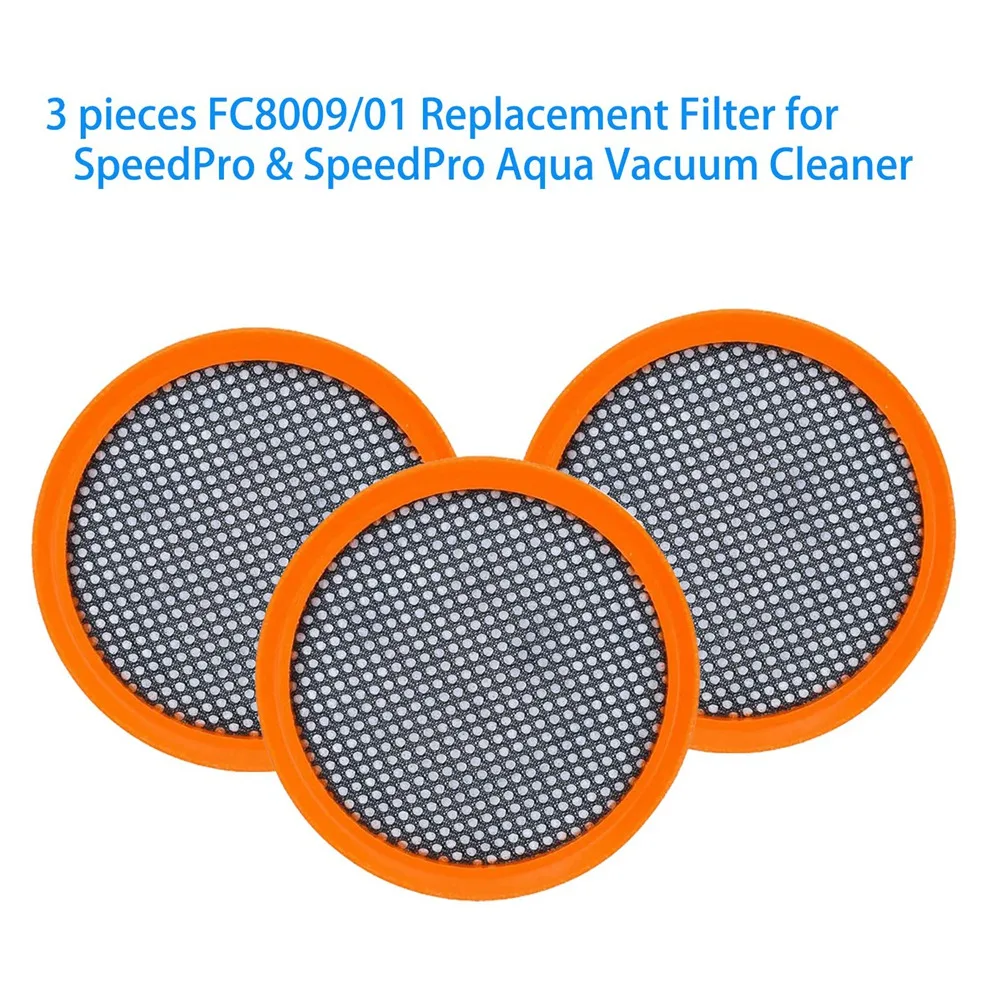 Replacement HEPA Filters for Philips FC8009 FC8081 FC6723 SpeedPro & SpeedPro Aqua Vacuum Cleaner Accessories