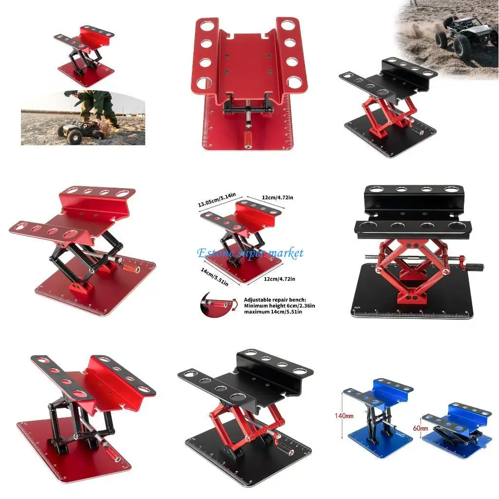 

090B Набор металлических подъемных домкратов, подставка для гусеничных автомобилей, модель автомобиля для мальчиков и подростков