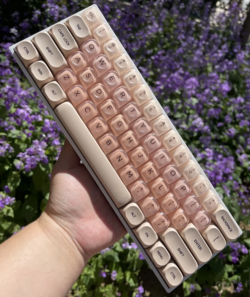 liquid foundation theme Keycaps HOA Profile PBT Double Shot Keycap For Mx Switch Mechanical Keyboard ISO Enter Custom Key Caps